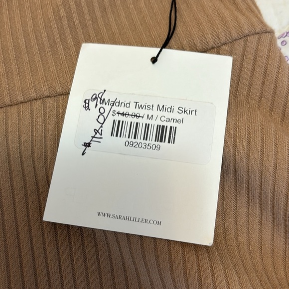 Sarah Liller Madrid Twist Midi Skirt Sz M NWT - Picture 5 of 11